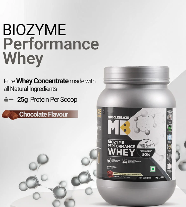 Biozyme Performance Whey, 1 kg (2.2 lb), Chocolate