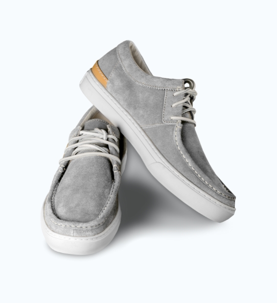 Men's Casual Leather Shoes in Ash - Effortless style and comfort
